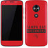 NFL Tampa Bay Buccaneers Red Performance Series Moto E5 Play Skin